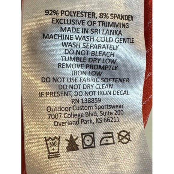 Oklahoma State Cowboys OSU Orange Columbia Golf Performance Polo Shirt Sz XL GUC - Picture 5 of 8